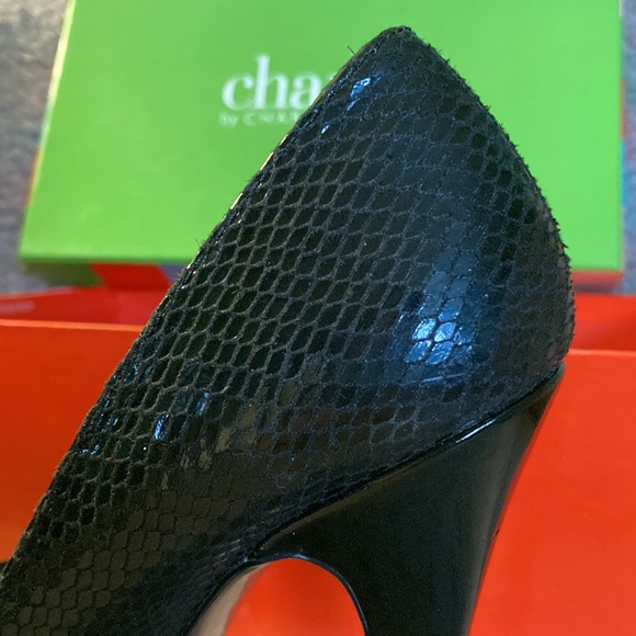Black Snake skin heel - Picture 3 of 5